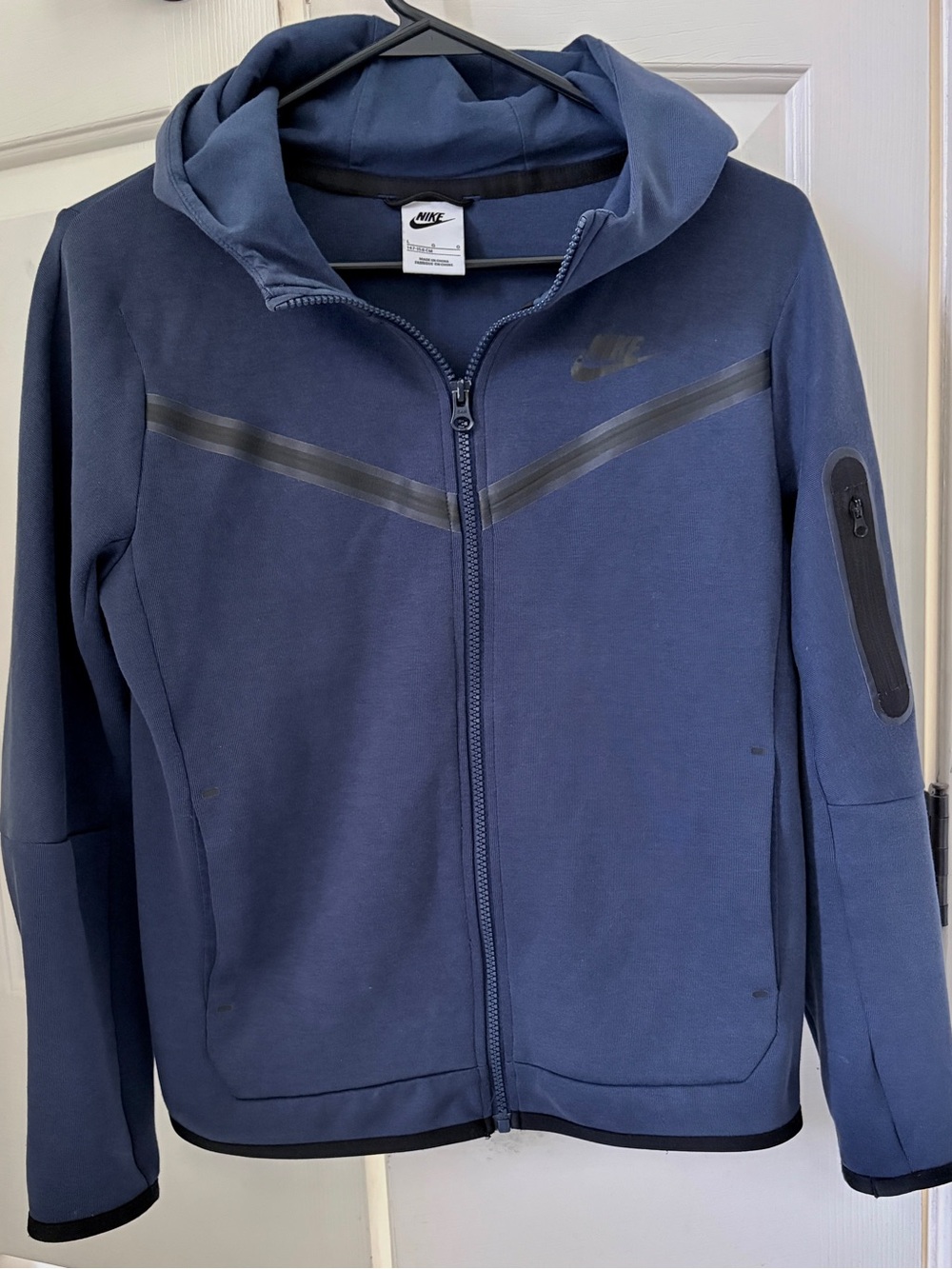 Nike Tech Navy Full-Zip Hooded Jacket